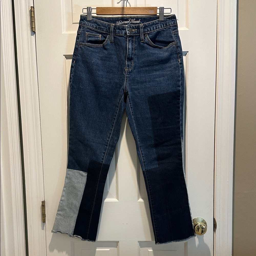 Universal Thread Patchwork Blue Jeans